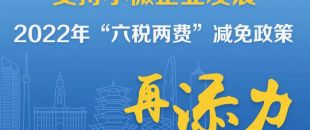 一圖了解：支持小微企業(yè)發(fā)展，2022年“六稅兩費(fèi)”減免政策再添力