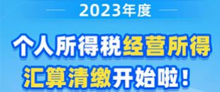 圖說| 2023年度個(gè)人所得稅經(jīng)營所得匯算清繳開始啦！