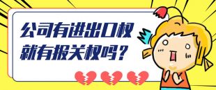 公司有進(jìn)出口權(quán)就有報(bào)關(guān)權(quán)嗎？